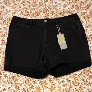 BNWT Alexander Jane black denim shorts - size 2X